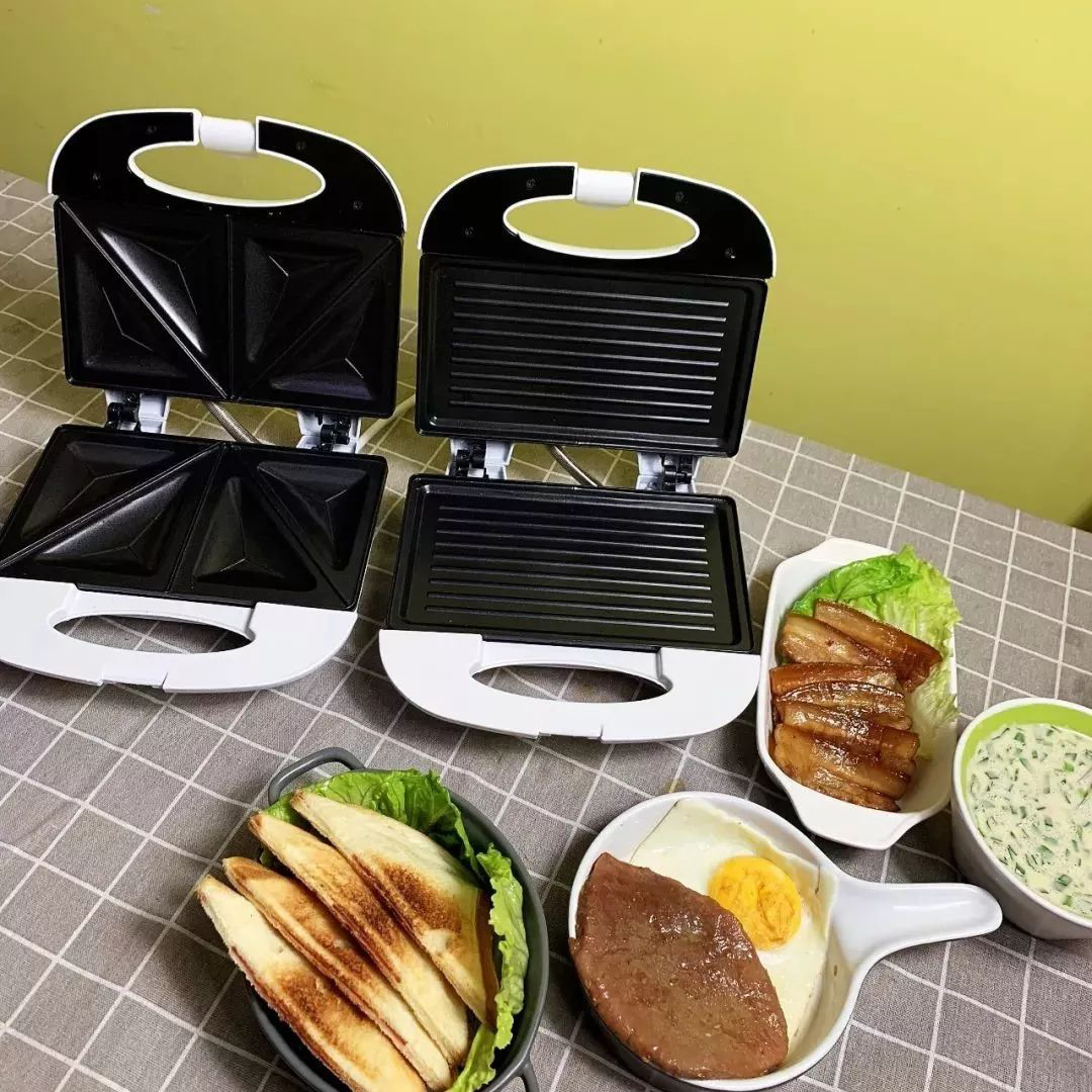 multifunction household white black fashionable electric breakfast waffle maker sandwich makers