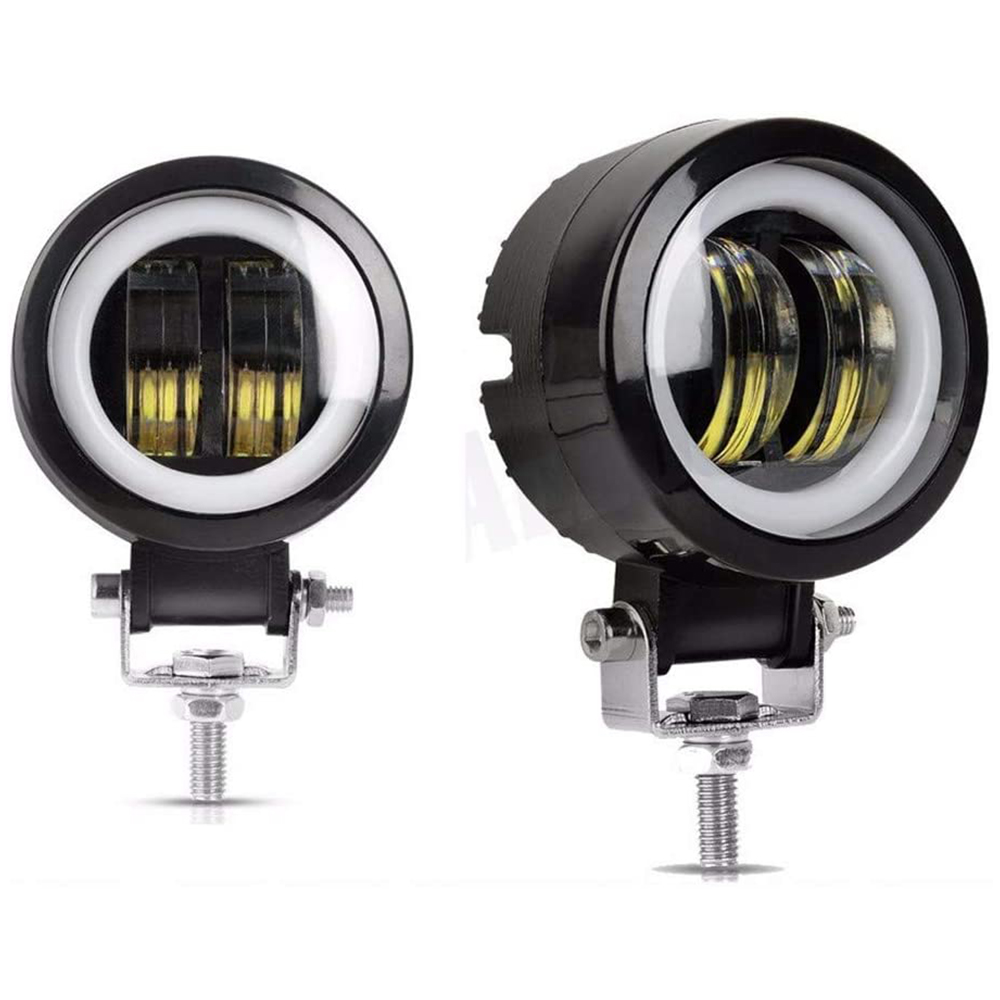 3 дюймов 20 Вт круглый мотоцикл LED свет светодиодный свет бар с Angel Eyes DRL Вождения по бездорожью ATV внедорожник WG057