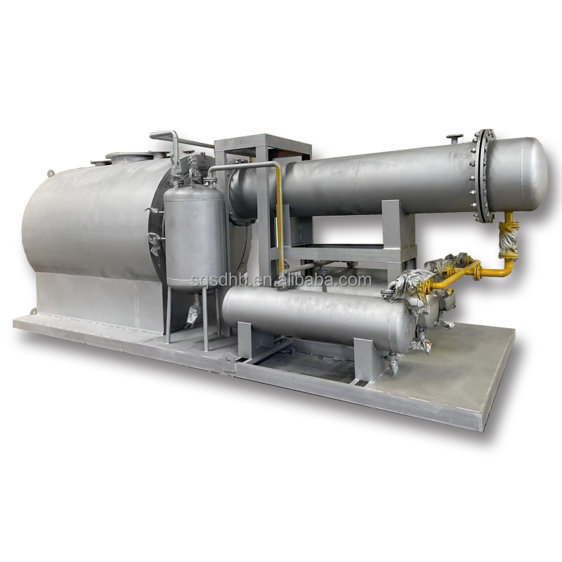 Latest Technology Small waste tire rubber process machine to oil