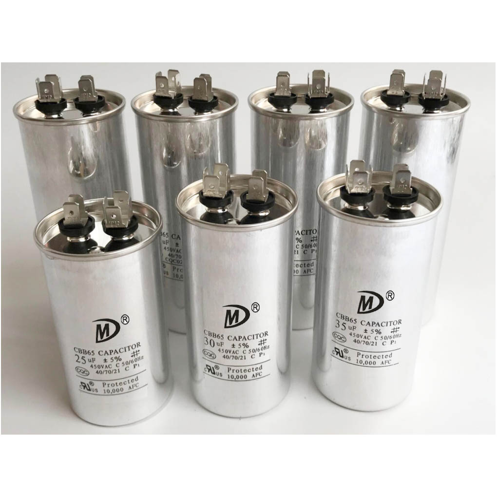 Motor Running Capacitors 1-120uf 450V in Fan Capacitor in Cbb65 CBB65 Air Conditioner Capacitor 0-200uf