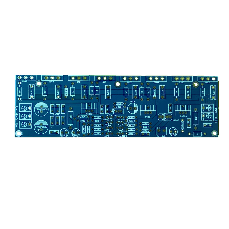 DIY PCB пустая плата моно 400 Вт Плата усилителя мощности 1943 + 5200 Высокая мощность плата заднего усилителя мощности