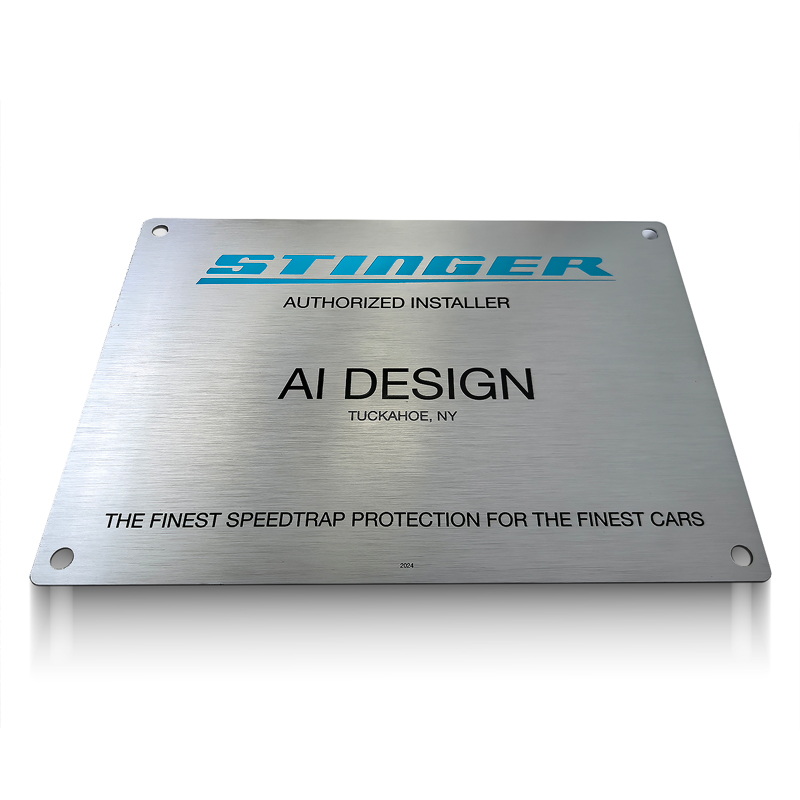 custom Etched anodized Aluminum Nameplates for Equipment