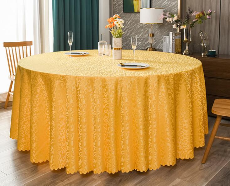 Cheap champagne gold waterproof table cloth for hotel wedding birthday banquet restaurant party