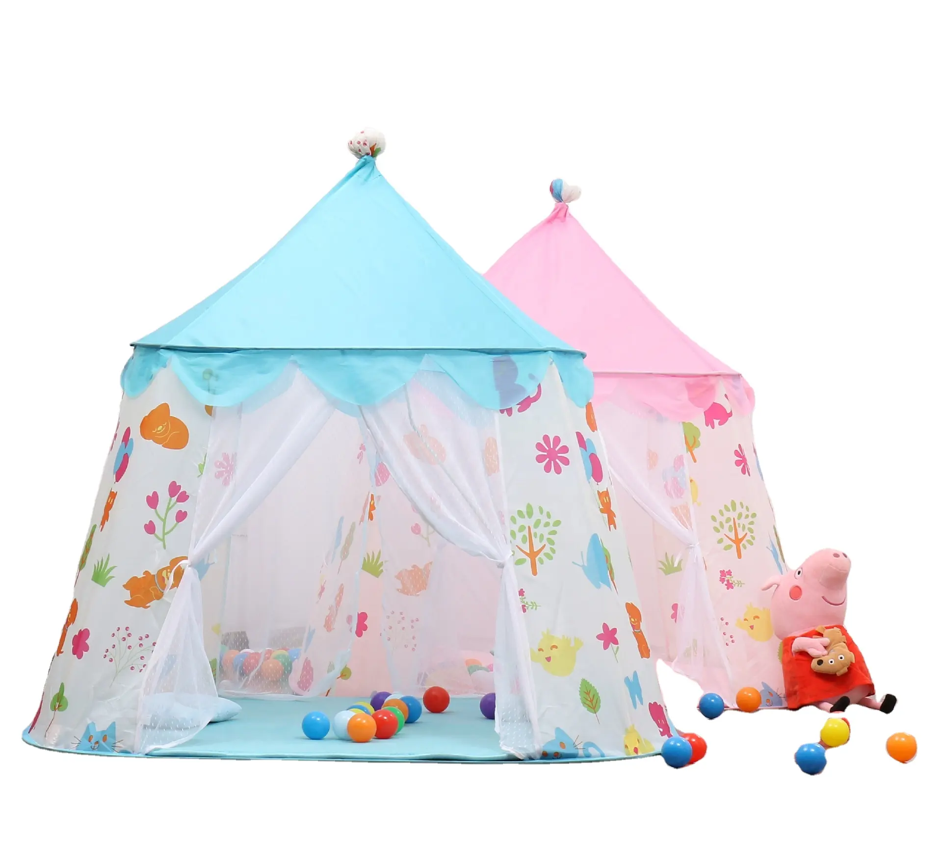 Portable PrinceTent Children Tent Party Roof To Castle Play House Kid play Toy tents Gifts Baby Playpens Toys Tent for kid
