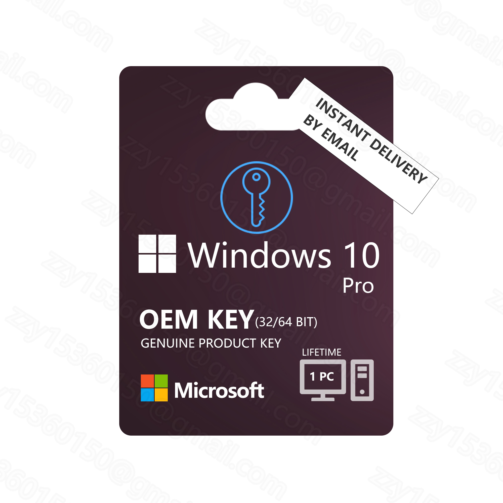 Онлайн 24 часа в наличии электронная почта доставка Win 10 Pro Key цифровой ключ 64bit/32 Bit Just Key Code win 10 pro