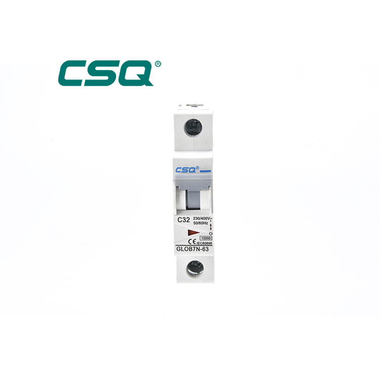 CSQ GLOB7N(L7N) 1P 63a MCB типы автоматических выключателей, миниатюрный автоматический выключатель