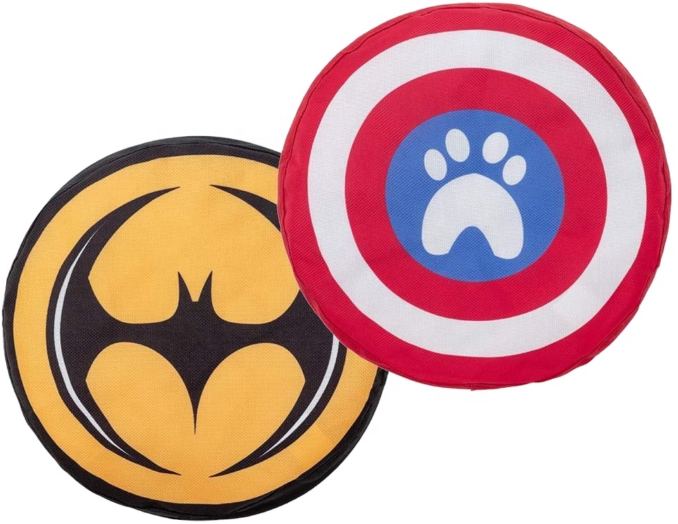 Dog Flying Discs - 9in Soft Interactive Dog Toys 2 Pack Durable Dog Fetch Toys Set Floatable in Water