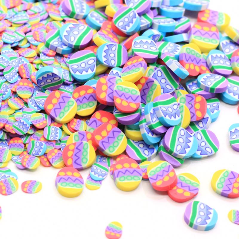 Wholesale Soft Clay Polymer Eastereggs Slice Clay Sprinkles For DIY Scrapbooking Phone Case Decor