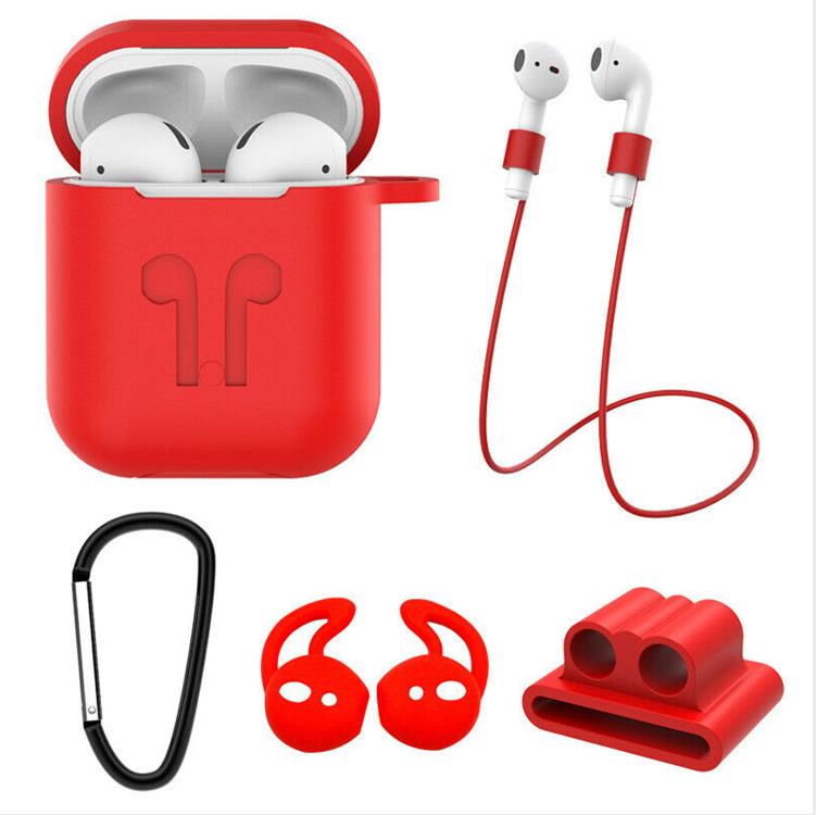 Бесшовный Водонепроницаемый защитный силиконовый чехол для airpod