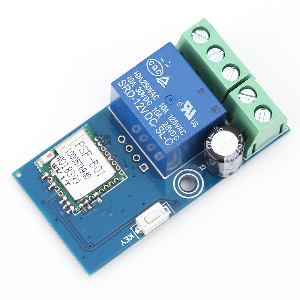 YOINNOVATI DC 12V Wireless Wifi Relay Switch Module Mobile Phone Remote Control Timer Self-Lock Low Power For Android IOS Smart Home