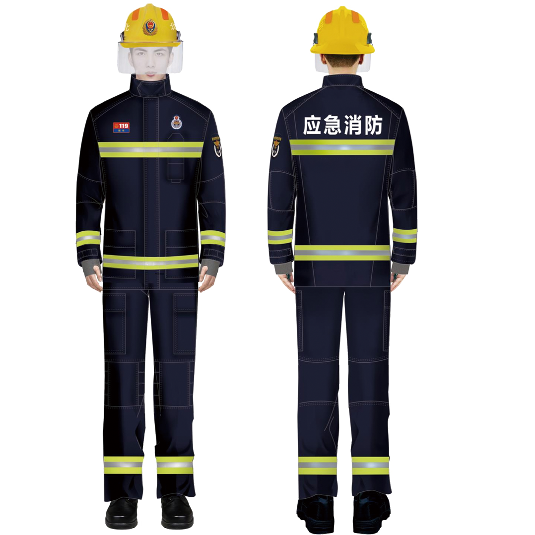 Customized Firefighter Rescue Suits Fire Safety Resistant Clothing Factory Direct Supply