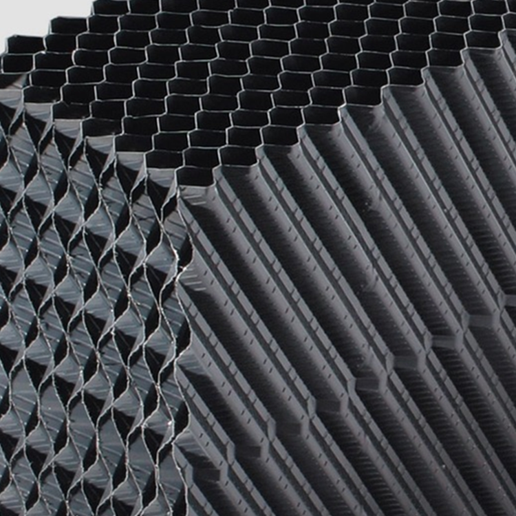 CPVC Cooling Tower Fills PVC CF1900 Trickling Filter Cross-fluted fills in biological sewage treatment
