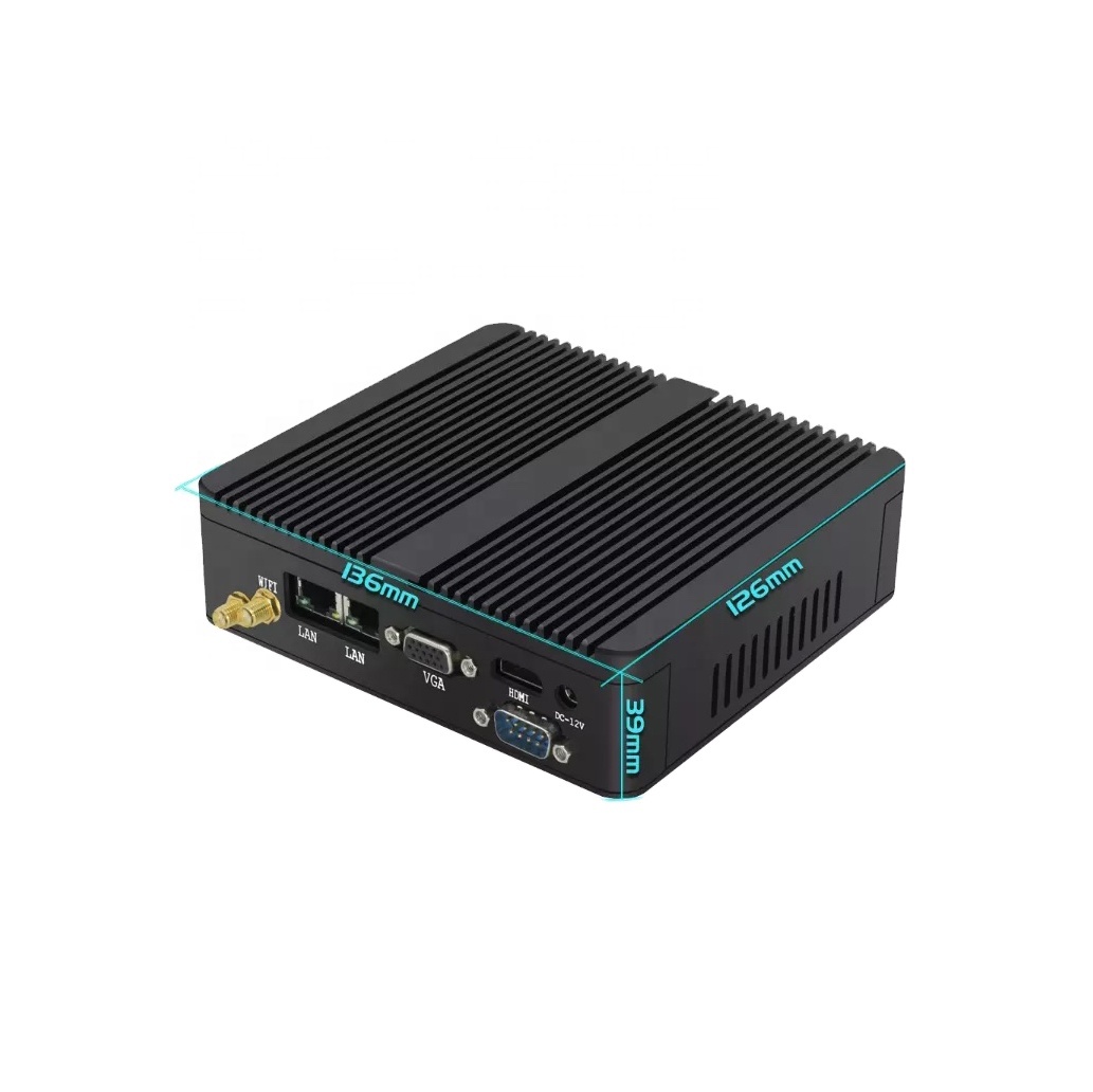 Тонкий клиентский мини-ПК 2 LAN J1900 мини-сервер маршрутизатор Win10 ioT шлюз RS232 4G SIM Linux Безвентиляторный промышленный компьютер