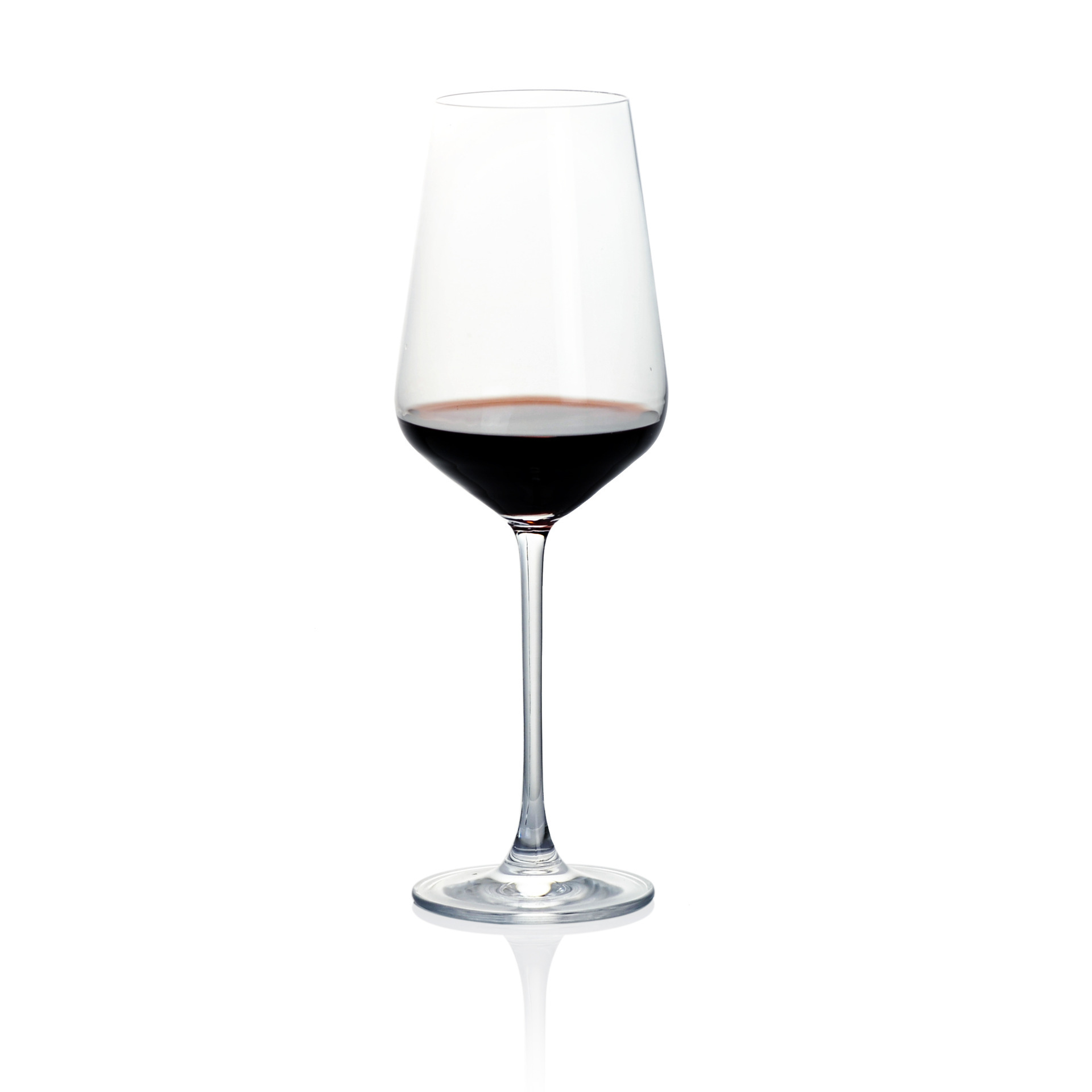 IDELITA flat bottom crystal 430ml to 770ml red and white wine glasses with long stem for top-end market