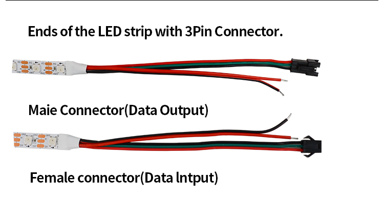 Custom digital  SK6812 5050RGB 60leds/m addressable  led strip outdoor pixel RGB neon flex