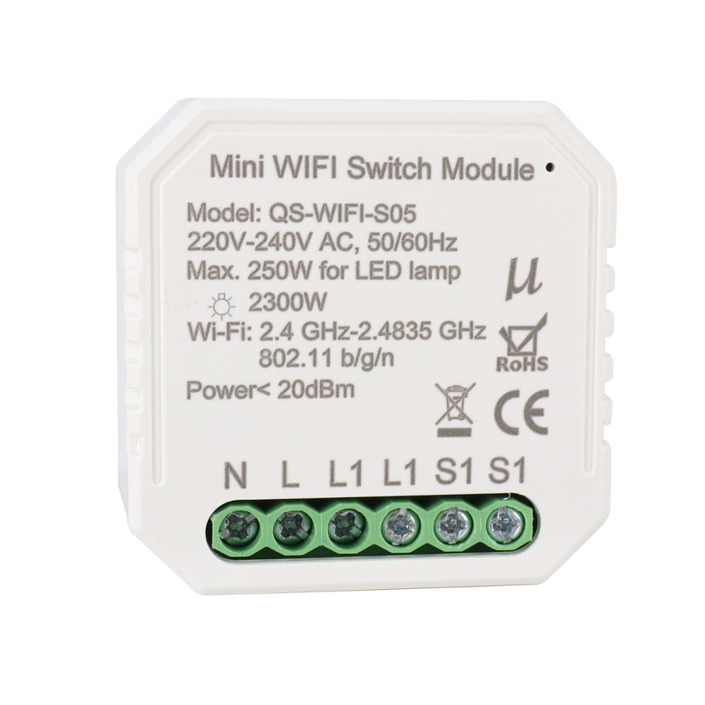Умный выключатель с поддержкой Wi-Fi, 100-240 В, 10 А