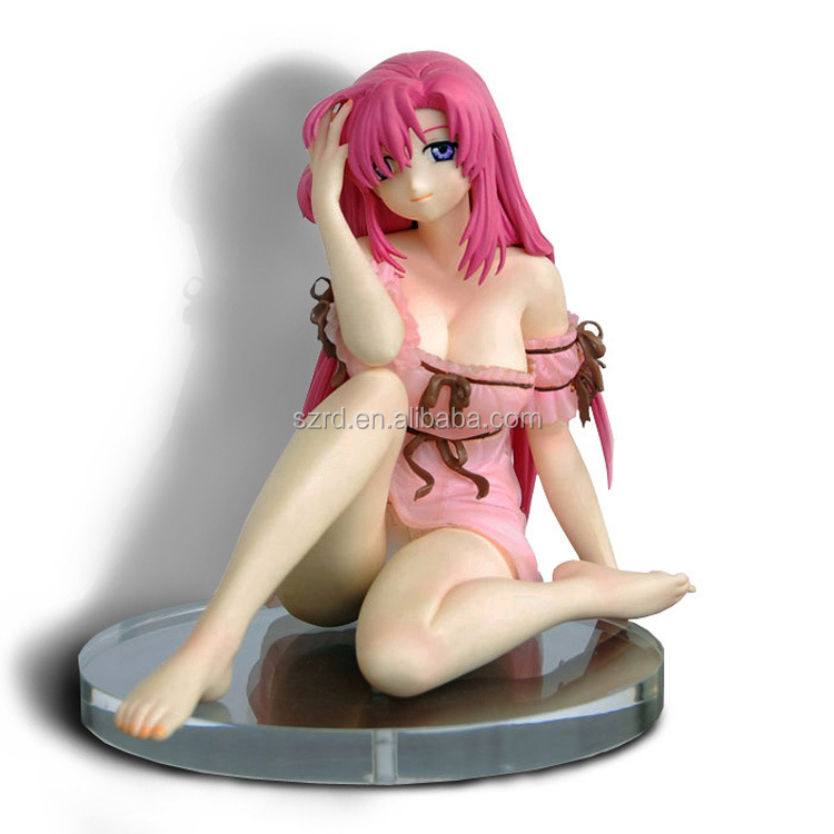 High quality anime girl figures plastic cartoon figure PVC figures