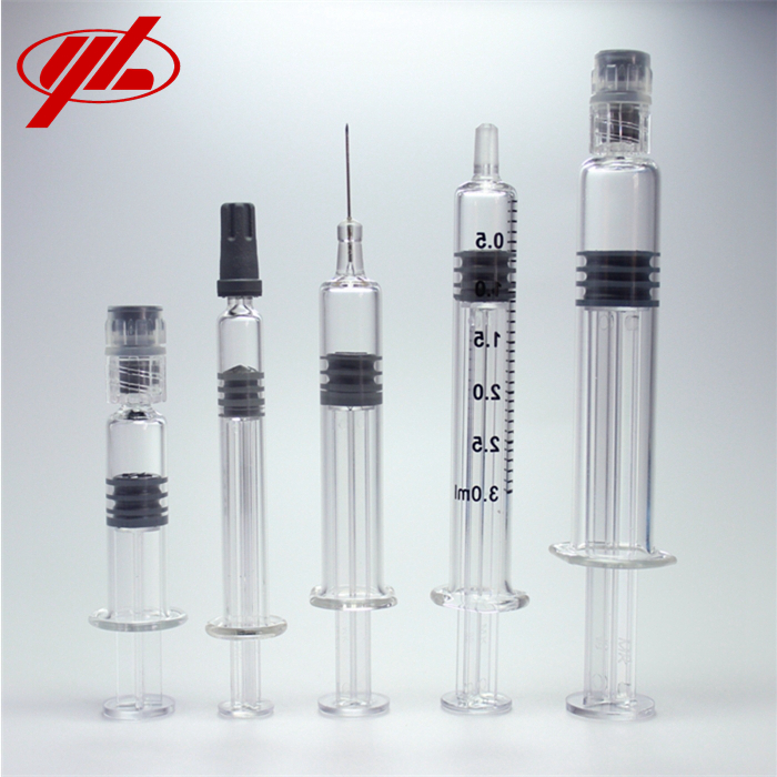 1ml 2.25ml 3ml 5ml Disposable Medical Glass Prefilled Syringe