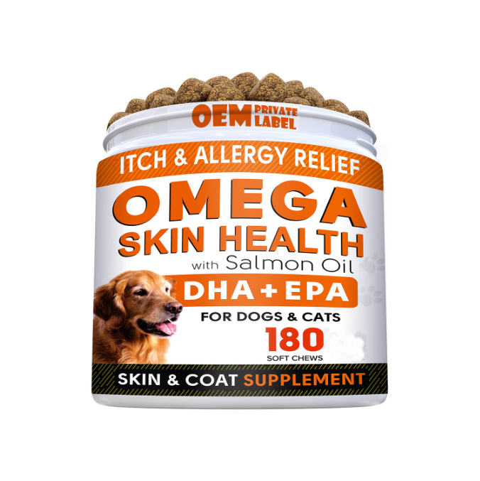 Новое поступление, жевательные таблетки Omega 6, Омега 3 для собак с ДГК, епа, жевательные пищи для домашних животных