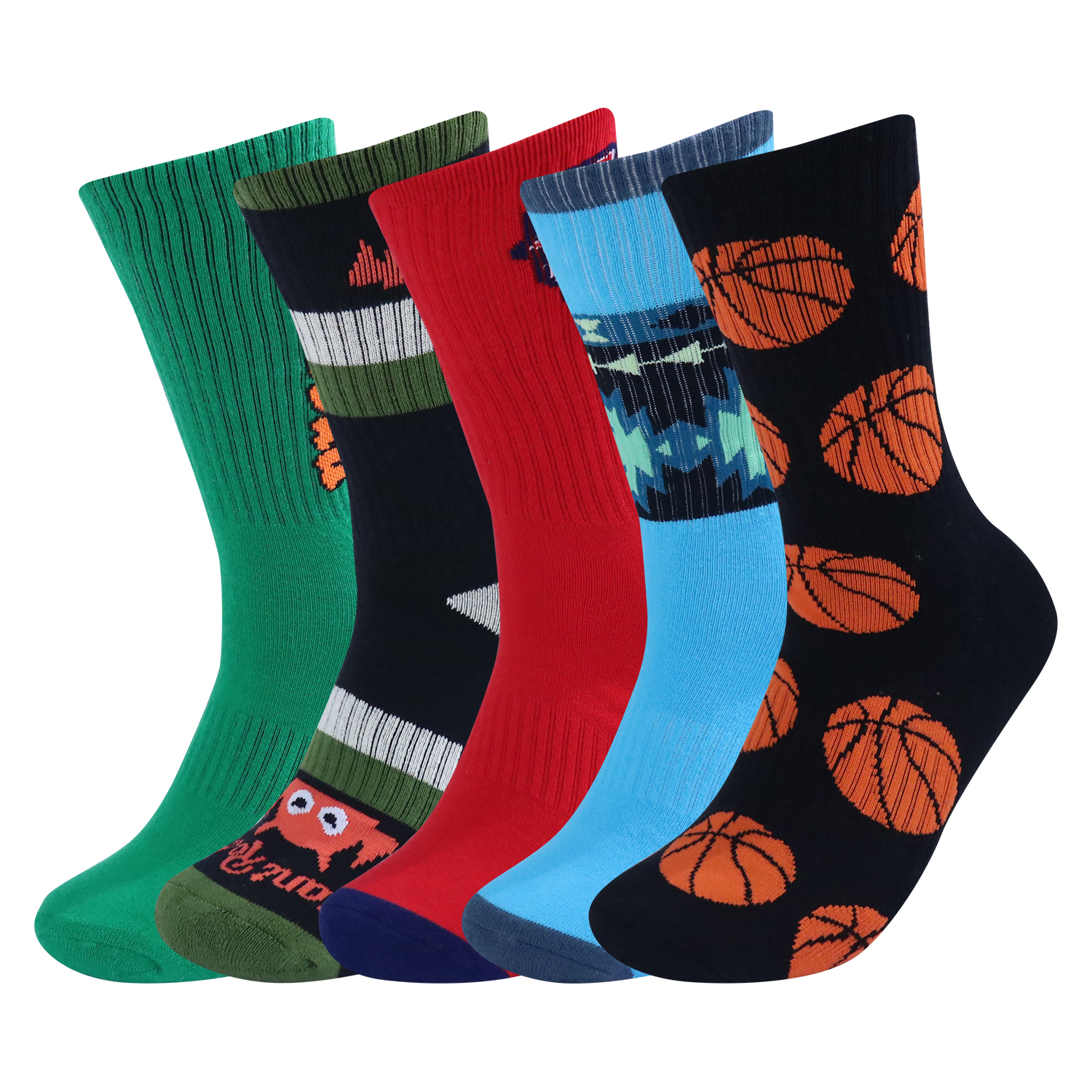 OEM custom sports socks crew cotton colorful number basketball socks for men sport socks