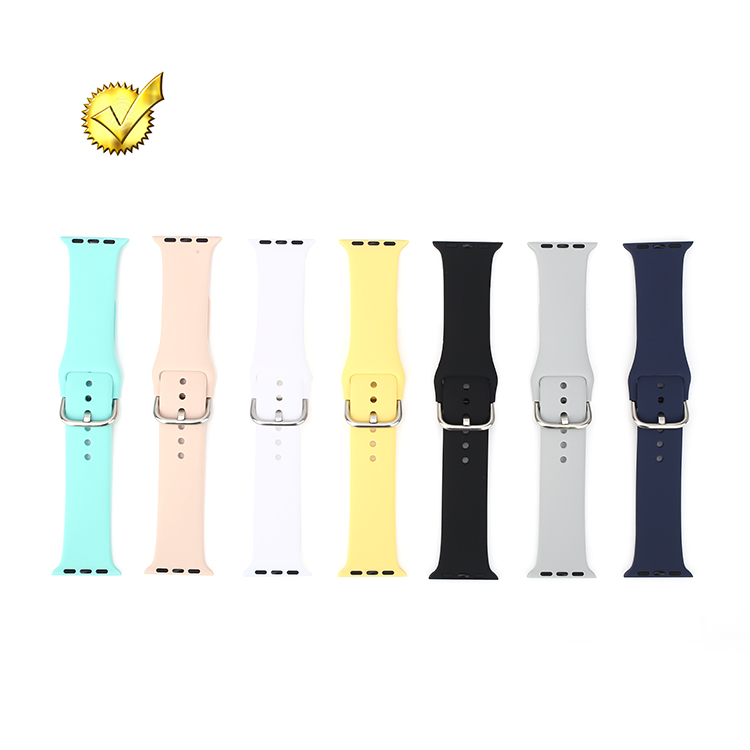 Ремешок силиконовый для Apple Watch Band Series 6 5 4 3 2 1 38 мм 40 мм 42 мм 44 мм