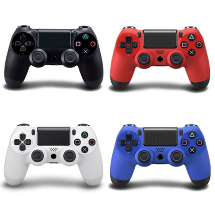 Shemax синий PS4 беспроводной Вибрация игровой контроллер обрабатывать двойной шок для PS4 4 вида цветов черный, белый, красный