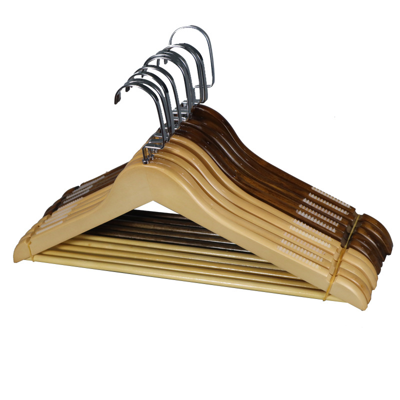 Wholesale High Quality Standard Wooden Shirt Coat Suit Hanger Clothes Hangers