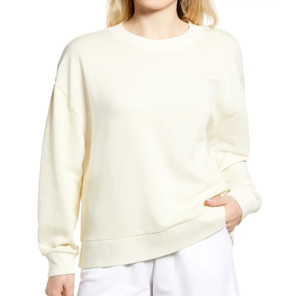Bluk Wholesale unisex sweatshirt no hood plain women sweatshirt