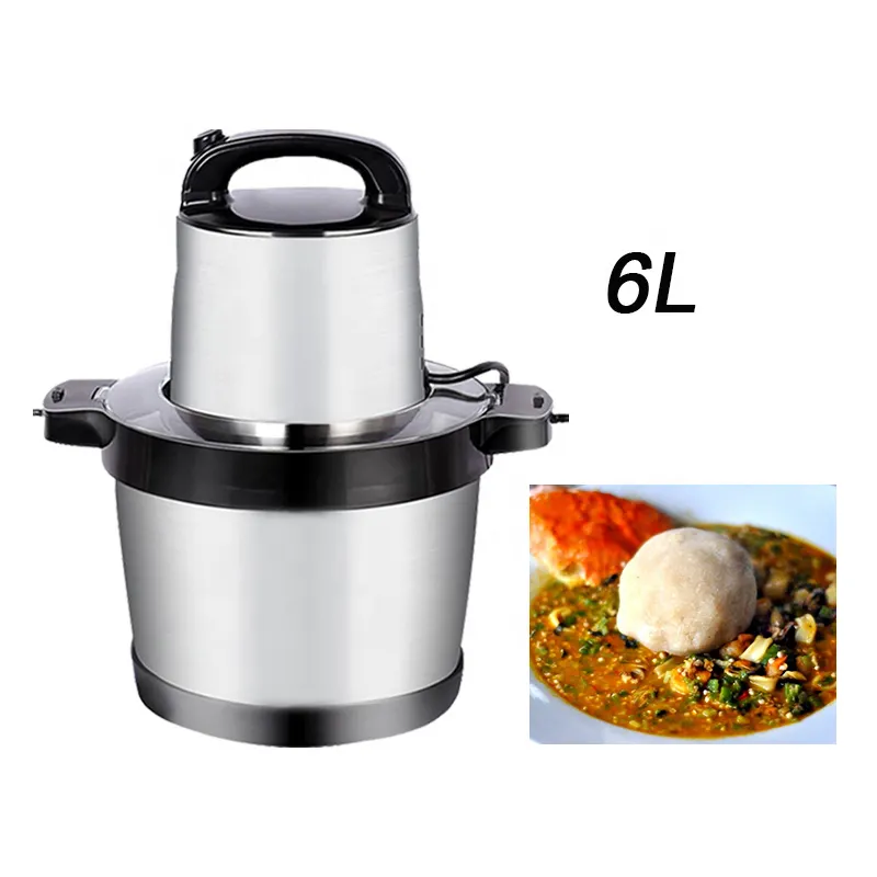 6L 1500w Heavy Duty Silver Crest Yam Pounder Two Speeds Electric Meat Grinder