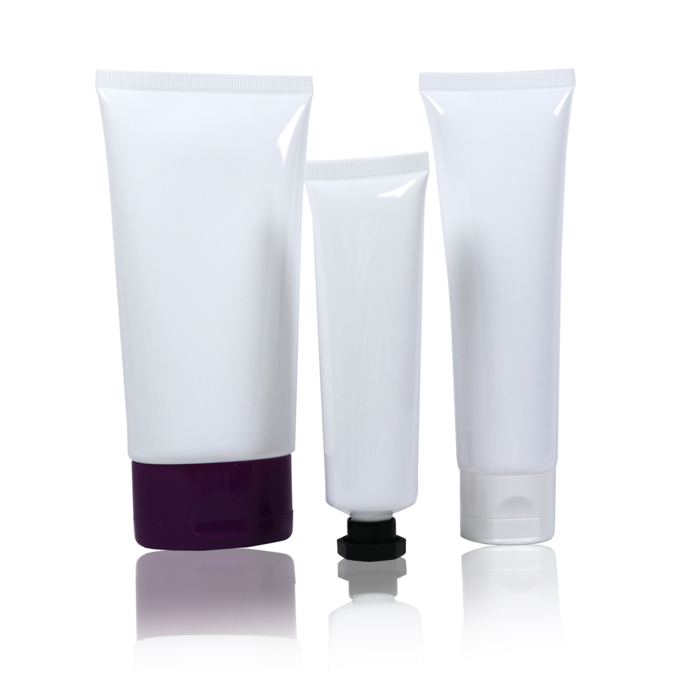 low moq high quality Cosmetic Soft Tube 100ml white color luxury private label hand cream tube