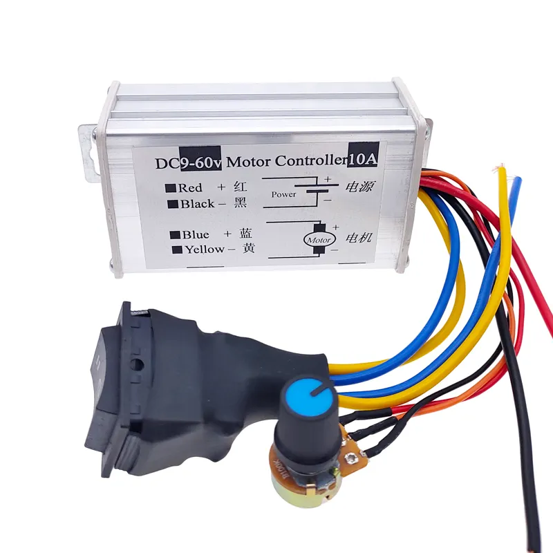 20A forward/reverse switch reversible pwm controller 12 volt dc motor speed controller 9-60V