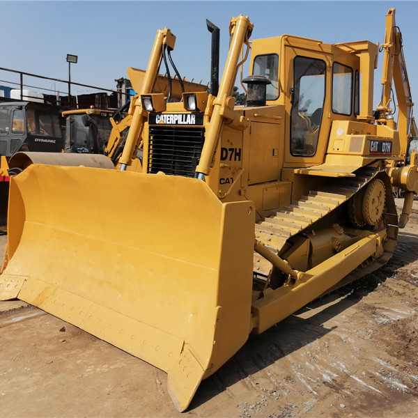 Б/у бульдозер CAT D7H гусеничный бульдозер б/у на продажу/несколько часов работы CAT D7H б/у бульдозеры в Шанхае