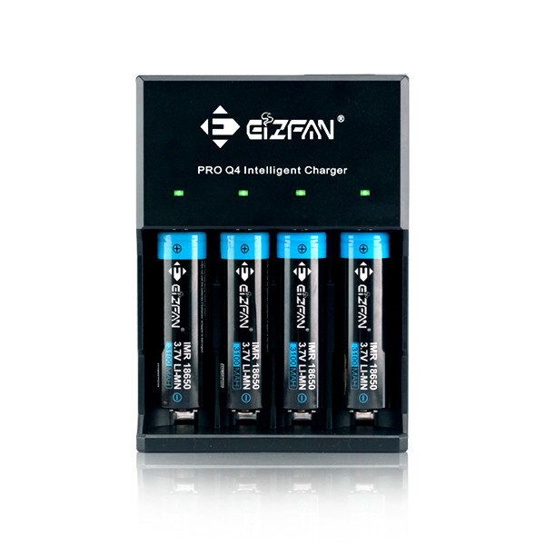 LED Efan/Eizfan Q4 1A Intelligent Battery Charger Suitale for 3.6V / 3.7V Li-ion Battery 26650 18650 14500