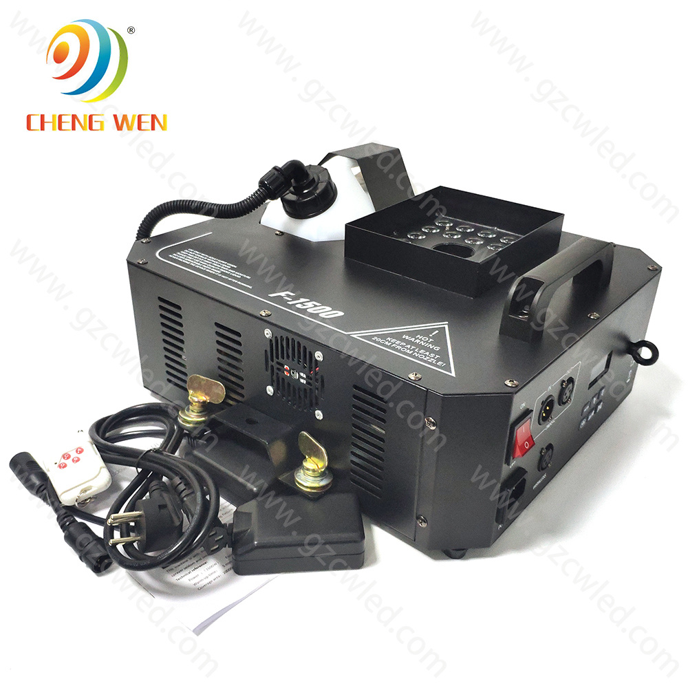 CW 1500W DMX Wireless Colorful LED up Fog Smoke Machine
