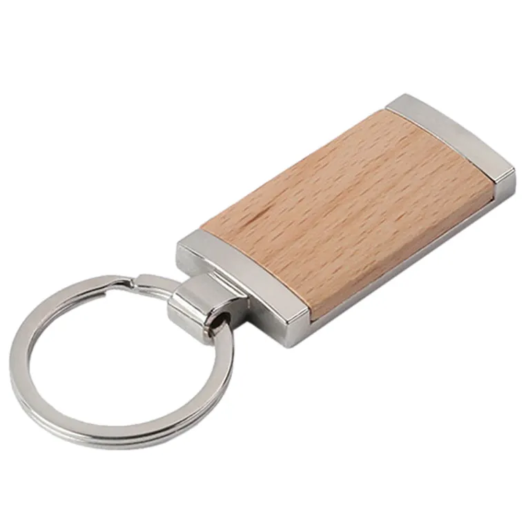 Factory Cheap Hotel Engraved Sublimation Blanks Wooden Keychain