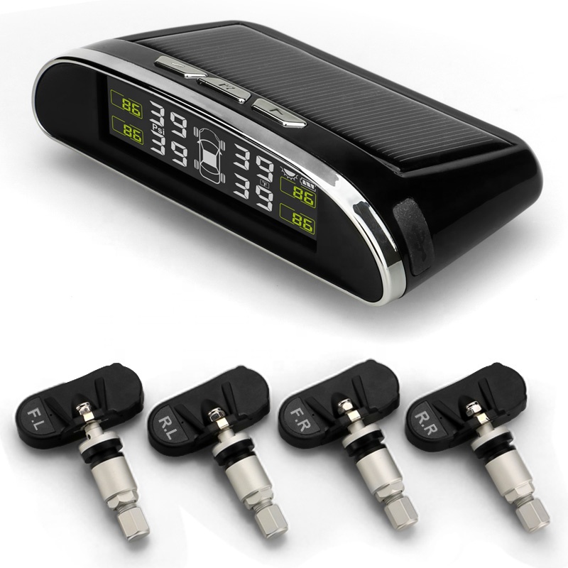 Внутренний 433,92 МГц Универсальный датчик давления воздуха в шинах tpms на солнечной энергии
