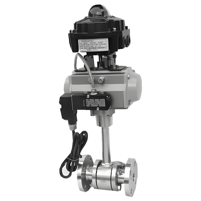 CE/ISO/ANSI/API Ultralow Temperature Forged Stainless Steel SS303/304 CF8 Pneumatic cryogenic Ball Valve for water steam oil gas