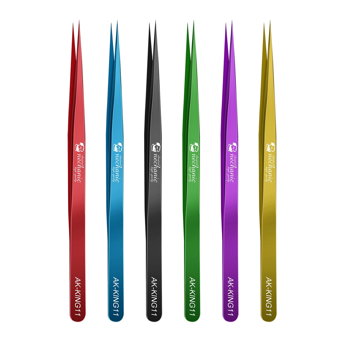 King Series Non-magnetic High Tenacity Stainless Steel Ultra Fine Precise Tweezers Phone SMD PCB BGA Motherboard Repair