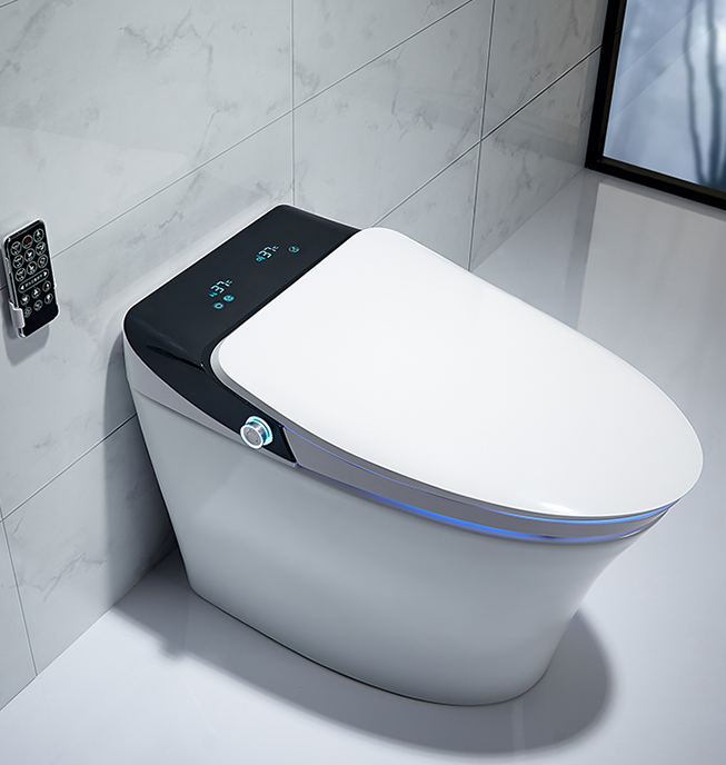 Toilet & Accessories 2021 Hot Sale white ceramic smart toilet water saving big impact Toilet Bowls