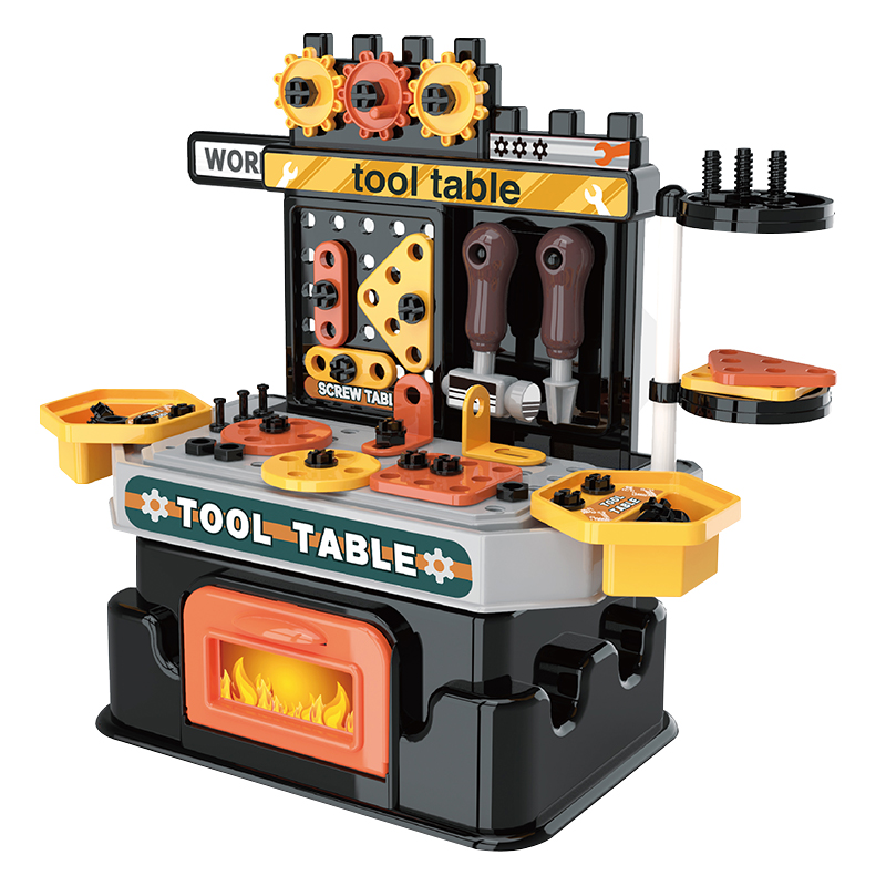 Pretend play educational screw bricolage tool toy set plastic table construct kids diy tool toys