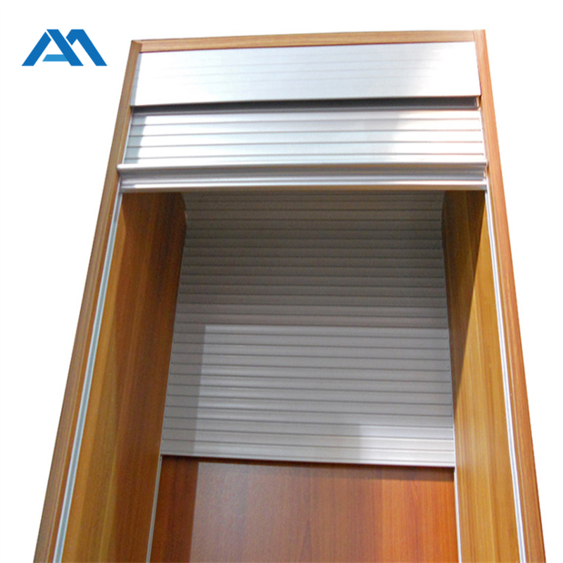 Office furniture cabinet roller shutter slat kitchen pvc aluminum Slat door pvc
