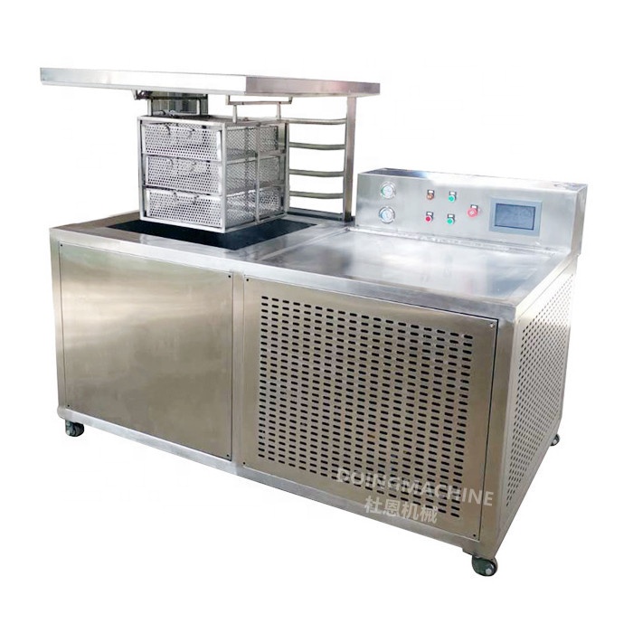 Industrial liquid blast freezer for food