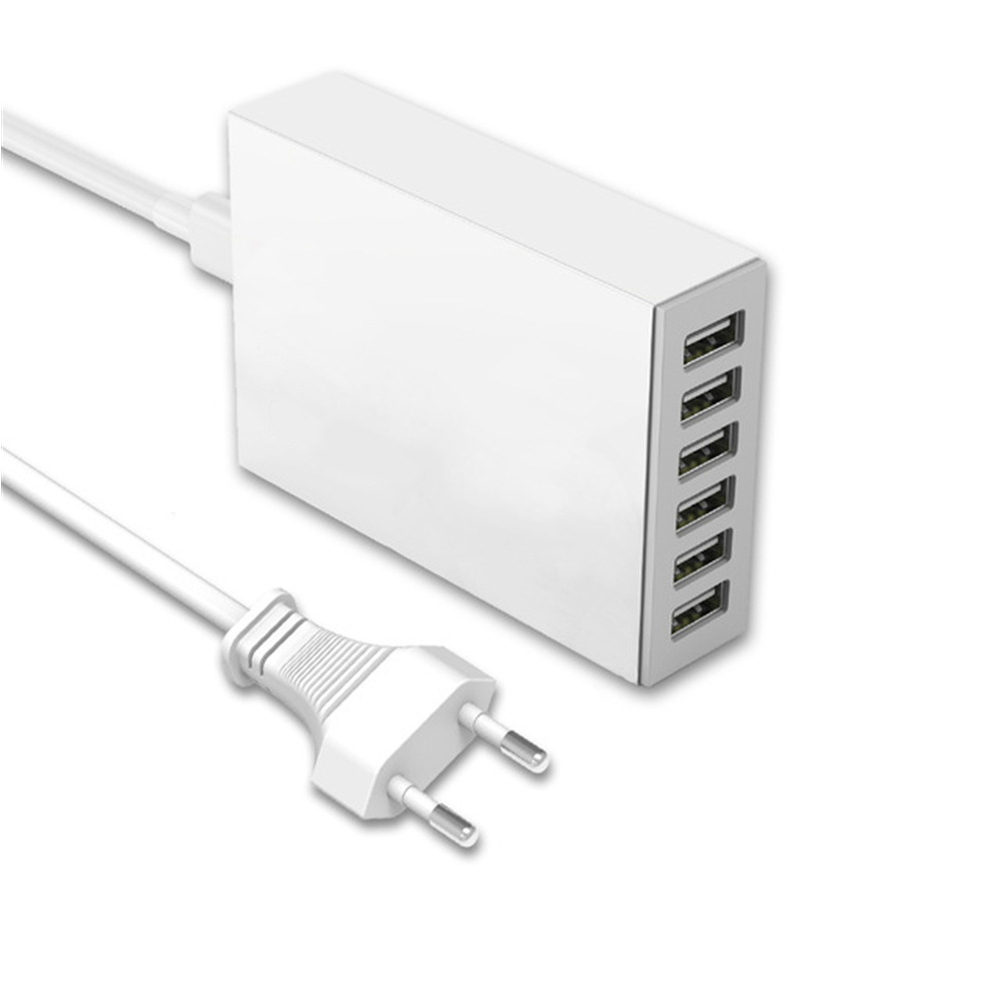 50 Вт многофункциональное зарядное устройство мульти USB 6 портов концентратор мобильный телефон Настольный Быстрый зарядная станция