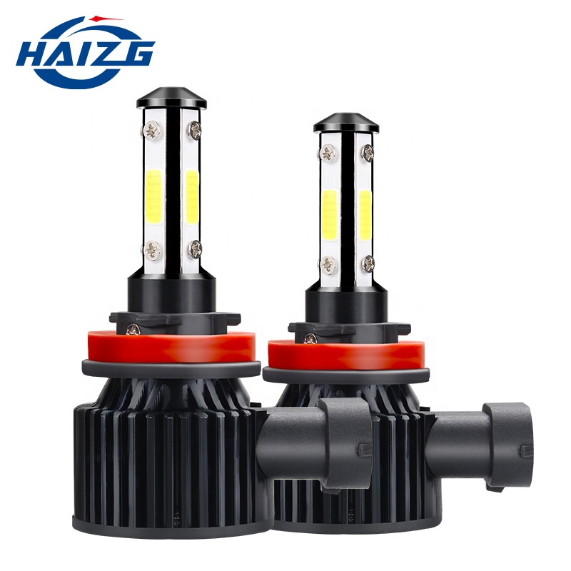 Haizg Автомобильные светодиодные фары h7 h4 9005 9006 h1 h3 светодиодные Plug and play station 4 стороны авто светодиодные лампы для передних фар h11