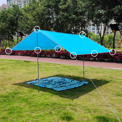 Ultralight Sun Shelter Camping Waterproof Awning Tarp Tent Hammock Rain Fly Camping Sunshade UV Resistant Coating