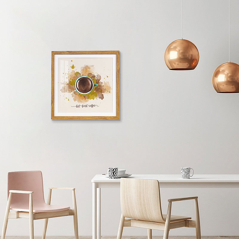 Factory Cheap Price Panel Canvas Abstract Tree Interior Home Decor Painting Flat Frame Art Gold Foil