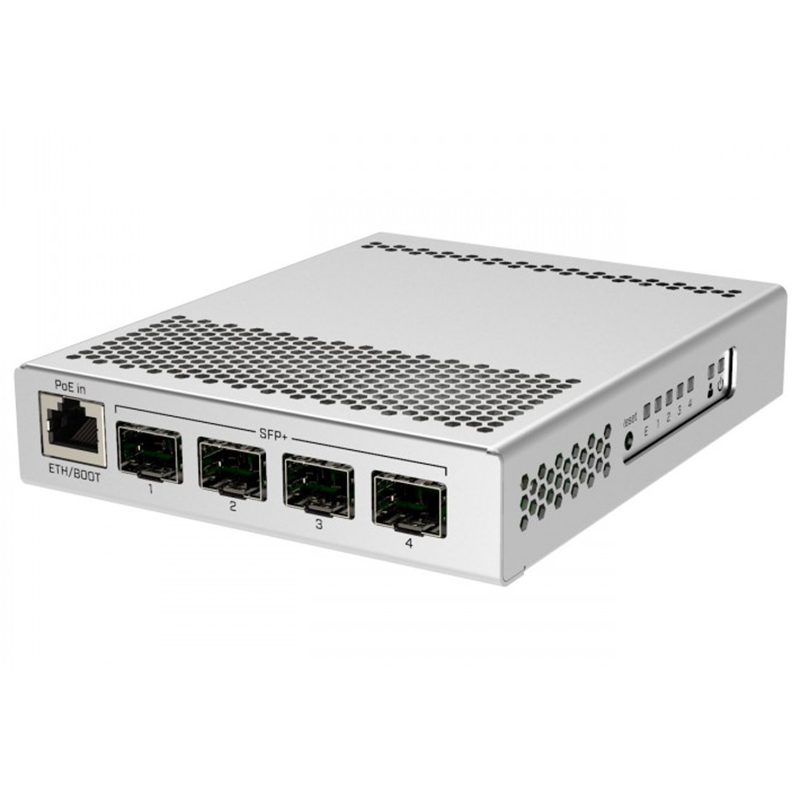 MikroTik CRS305-1G-4S + 10-гигабитный пятипортовый Интеллектуальный переключатель управления сетью, металлический избыточный источник питания