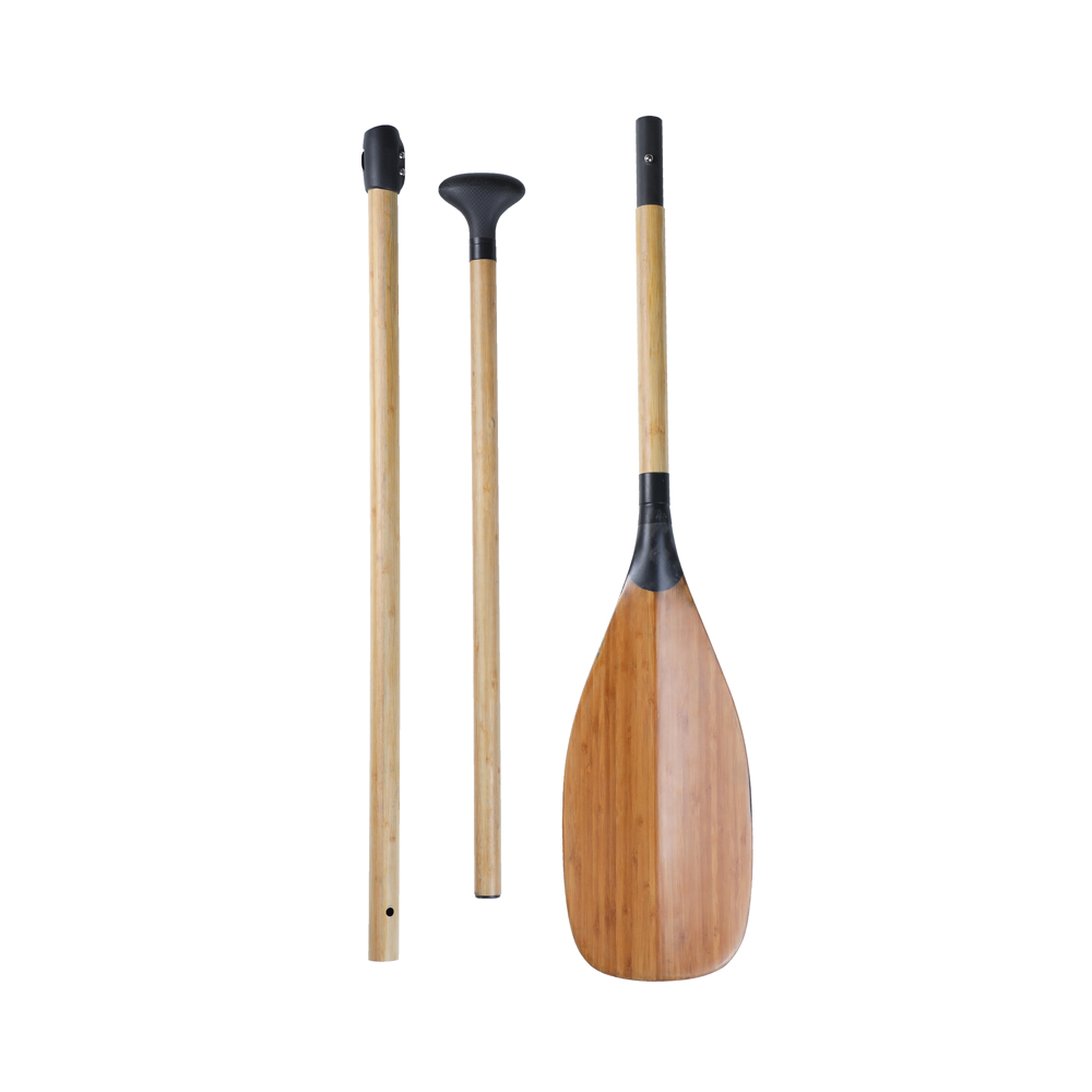 Bamboo Skin Carbon Fiber Kayak Paddle Accessory Inflatable Stand Up Paddle Surf Carbon Fiber Shaft
