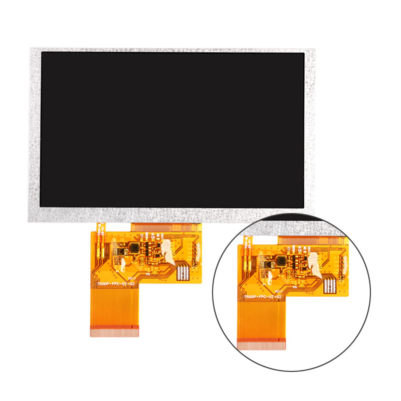 5 дюймов 800(RGB)* 480 пикселей IPS экран 24 бит RGB модули ЖК-дисплеев ЖКД на тонкопленочных транзисторах на тонкоплёночных транзисторах