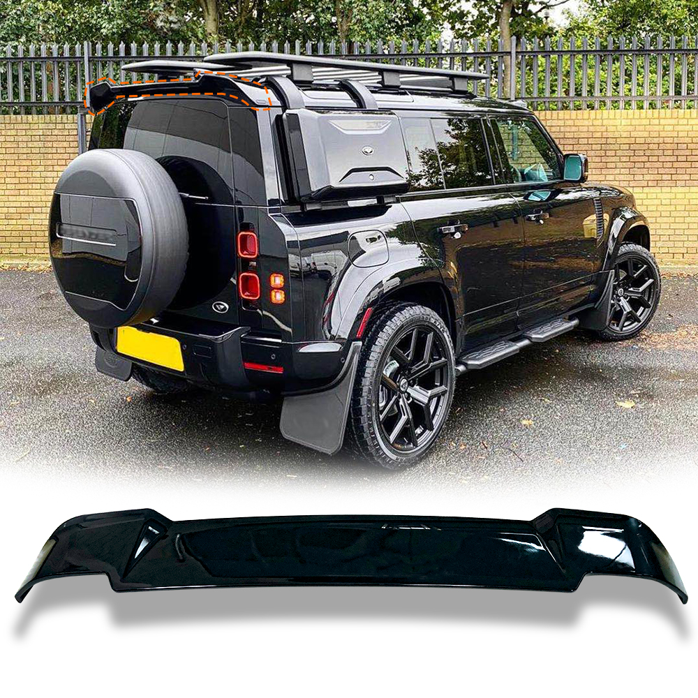 ABS Black Rear Spoiler Wing Flap for Land Rover Defender 2020 2021 Rear Trunk Spoiler Wing Durable